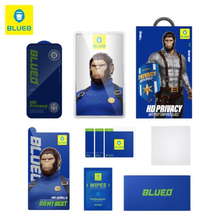 Folie sticla Blueo iPhone 15 / Iphone 16 - Anti-Peep Privacy [2]