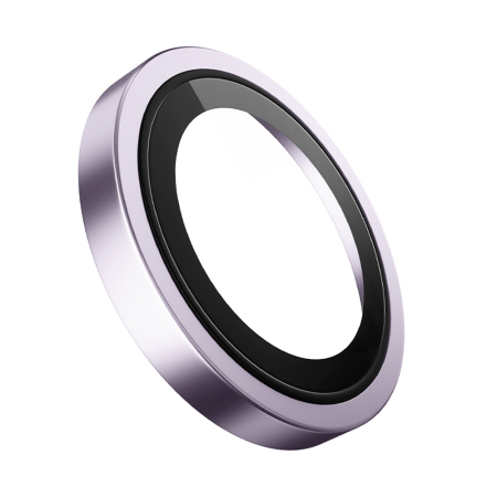 Folie sticla camera Blueo iPhone 17 - Original Metal Frame Lens Glass Purple [2]