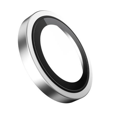 Folie sticla camera Blueo iPhone 17 - Original Metal Frame Lens Glass Silver [1]