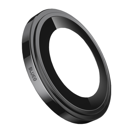 Folii - Folie sticla camera iPhone 17 Air Blueo - Sapphire Crystal Original Lens Glass Black