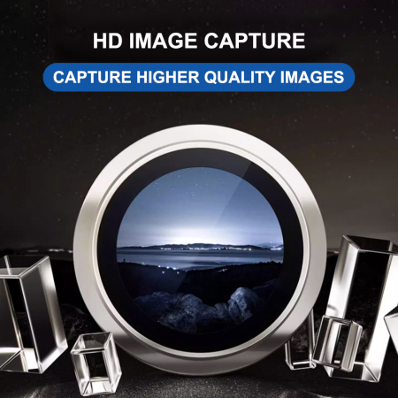 Folie sticla camera iPhone 17 Pro / iPhone 17 Pro Max Lito - Titanium AR Camera Glass Navy Blue [2]