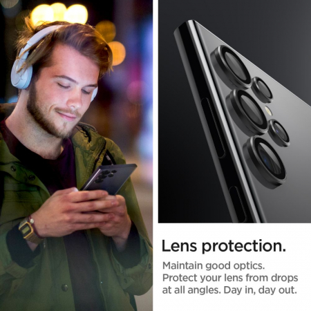 Pachet 2x Folie sticla camera Spigen GLAS.tR EZ FIT Samsung Galaxy S24 Ultra / S23 Ultra [5]
