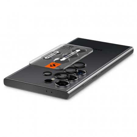 Pachet 2x Folie sticla camera Spigen GLAS.tR EZ FIT Samsung Galaxy S24 Ultra / S23 Ultra [4]