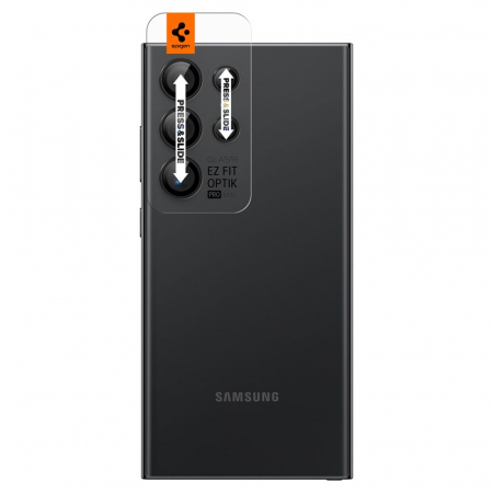 Pachet 2x Folie sticla camera Spigen GLAS.tR EZ FIT Samsung Galaxy S24 Ultra / S23 Ultra [1]
