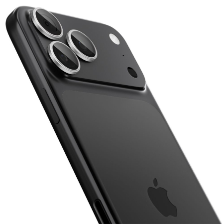 Folie sticla camera Spigen - Optik.tR EZ Fit Pro Camera Glass (2 pack) - iPhone 17 Pro Max/iPhone 17 Pro/iPhone 16 Pro Max/iPhone 16 Pro - Silver [2]