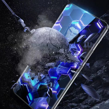 Folie sticla iPhone 13 / iPhone 13 Pro / iPhone 14 / iPhone 16e / iPhone 17e Blueo - Anti-Dust HD Glass Black [5]