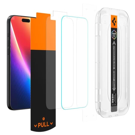 Folie sticla  iPhone 16 Pro / iPhone 17 / iPhone 17 Pro Spigen - Glas.tR EZ-FIT Pro Privacy [3]