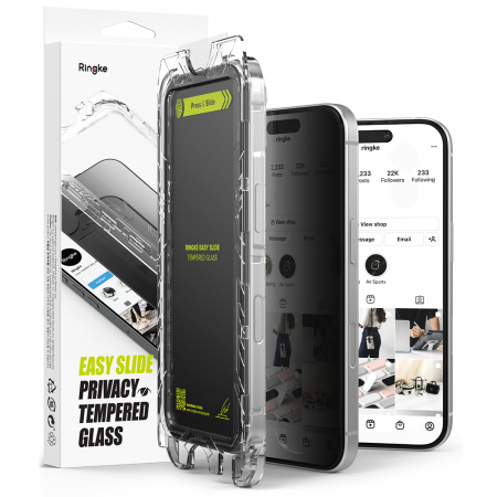 Folie sticla Ringke Iphone 16 Pro  privacy 2 buc [1]