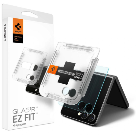 Folie sticla Samsung Galaxy Z Flip7 Spigen - Glas.tR EZ-FIT HD - clear [6]