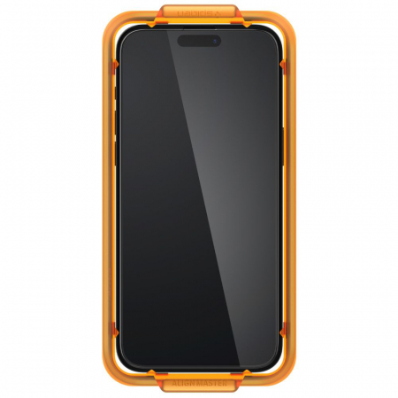 Folie sticla Spigen - Glas.tR Align Master (2 pack) - iPhone 15 Pro Max - Black [5]