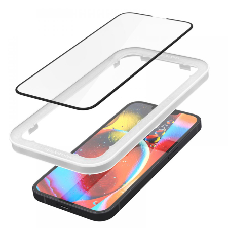 Folie sticla Spigen GLAS.tR Iphone 13 / Iphone 13 Pro / Iphone 14 / Iphone 16e 2 buc [6]