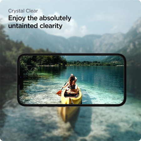 Folie sticla Spigen GLAS.tR Iphone 13 / Iphone 13 Pro / Iphone 14 / Iphone 16e 2 buc [4]