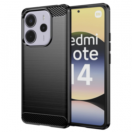 Husa carbon Silicone Techsuit Xiaomi Redmi Note 14 4G [3]