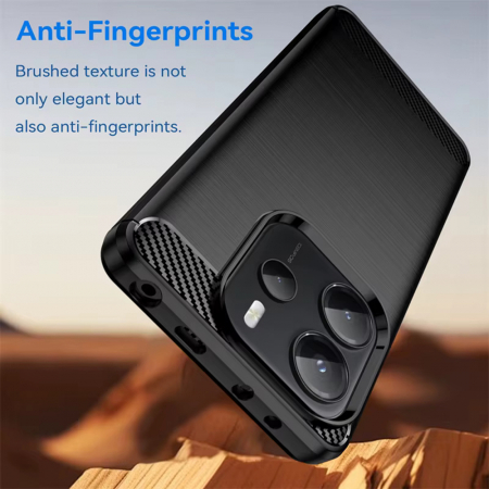 Husa carbon Silicone Techsuit Xiaomi Redmi Note 14 4G [2]
