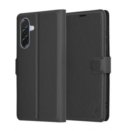 Huse Galaxy A - Husa carte Samsung Galaxy A36 / A56 Techsuit Leather folio negru