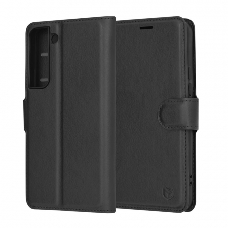 Husa carte Samsung Galaxy S22 Techsuit Leather folio negru [1]