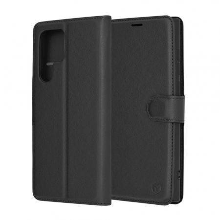Husa carte Samsung Galaxy S22 Ultra Techsuit Leather folio negru [1]