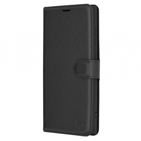 Husa carte Samsung Galaxy S22 Ultra Techsuit Leather folio negru [0]