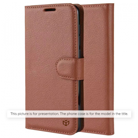 Huse Galaxy S - Husa carte Samsung Galaxy S24 FE Techsuit Leather folio maro
