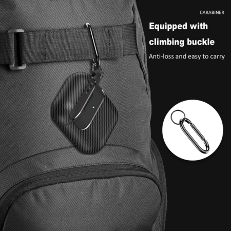 Husa casti AirPods 1 / 2 Techsuit - CarbonFiber Black [5]