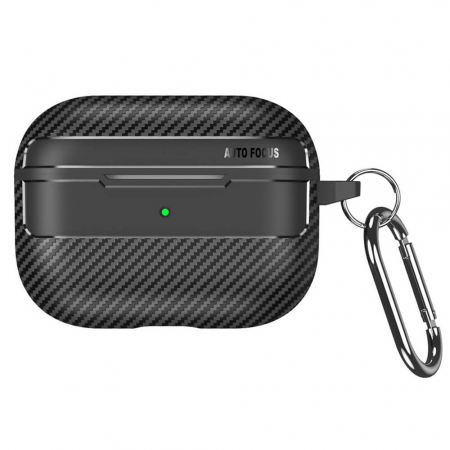 Husa Casti Wireless - Husa casti Airpods Pro 1 / 2 Techsuit carbonfibre