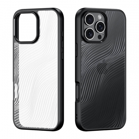 Husa iPhone 16 Pro Transparenta cu margini negre Duxducis Aimo [1]
