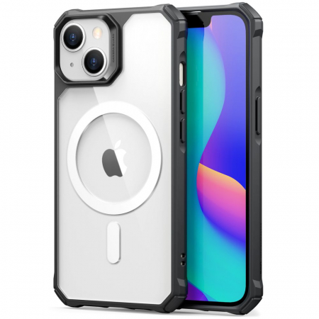 Alte modele huse Iphone - Husa ESR Air HaloLock MagSafe Iphone 14 Plus transparent/negru