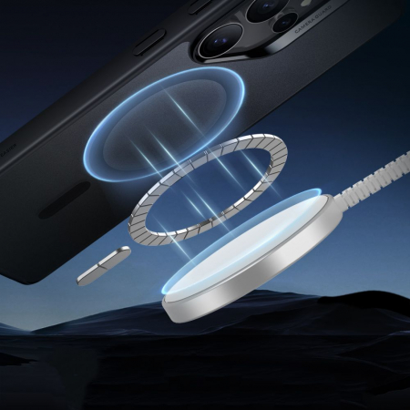 Husa Samsung Galaxy S25 Ultra ESR HaloLock MagSafe frosted negru [1]