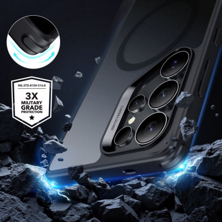 Husa Samsung Galaxy S25 Ultra ESR HaloLock MagSafe frosted negru [3]