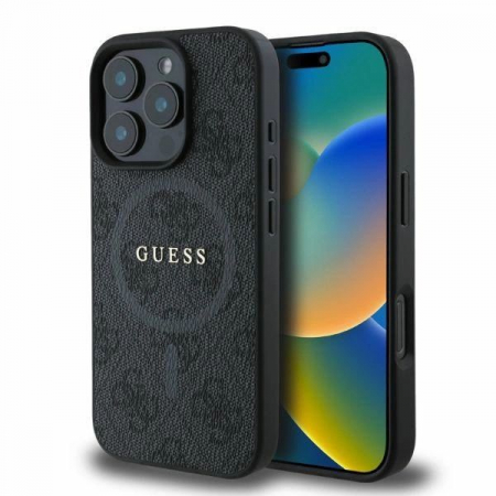 Husa Guess Ring Iphone 16 Pro magsafe negru [1]