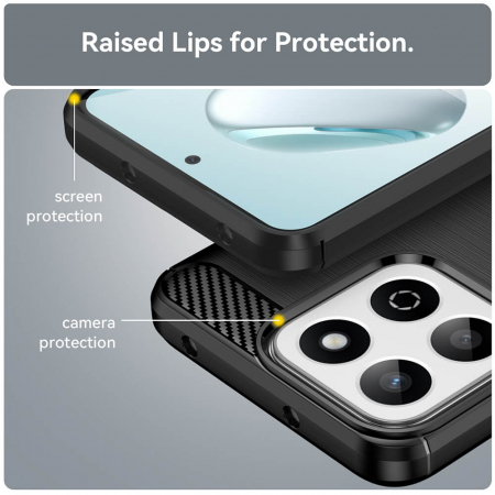 Husa Honor 200 Smart Techsuit Carbon Silicone [1]