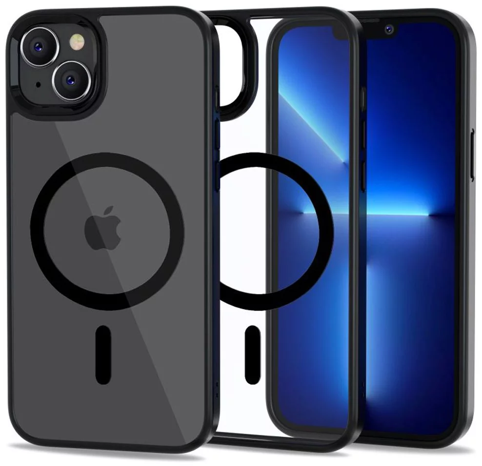 Husa Iphone 14 Apple - Husa Iphone 14 Plus Tech-Protect MagMat Magsafe negru mat