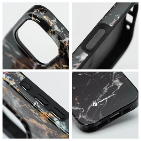 Husa Iphone 16 Forcell F-Protect Mirage marmura negru [2]