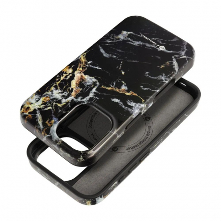 Husa Iphone 16 Forcell F-Protect Mirage marmura negru [7]