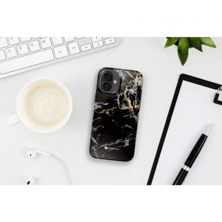 Husa Iphone 16 Forcell F-Protect Mirage marmura negru [5]