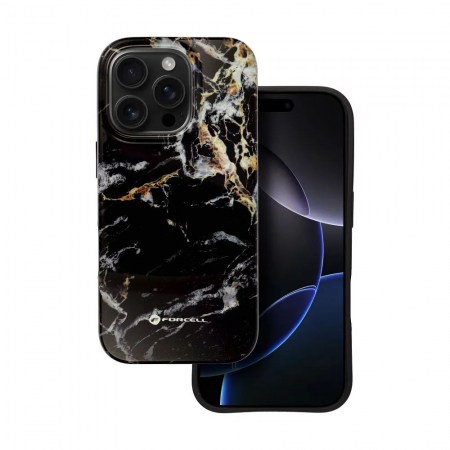 Husa Iphone 16 Pro Forcell F-Protect Mirage marmura negru [0]