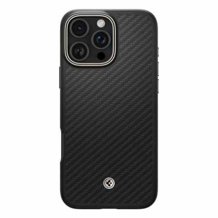 Huse Iphone - Husa Iphone 16 Pro Spigen Enzo Aramid magsafe negru/argintiu
