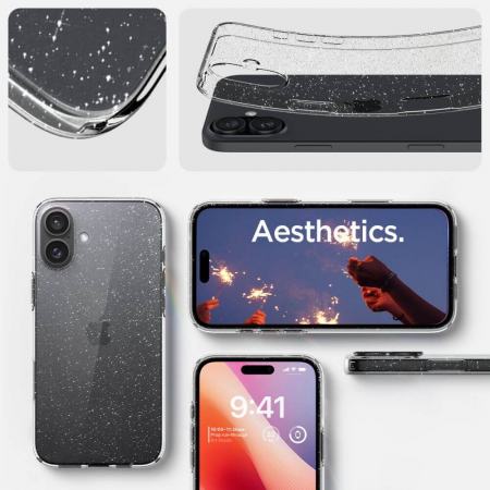 Husa IPhone 16 Spigen Liquid Crystal Glitter [2]