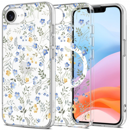 Huse Iphone - Husa Iphone 16e Tech-Protect Flexair magsafe spring flowers