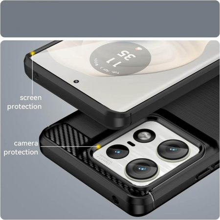 Husa Motorola Edge 50 Ultra Techsuit carbon silicone [4]