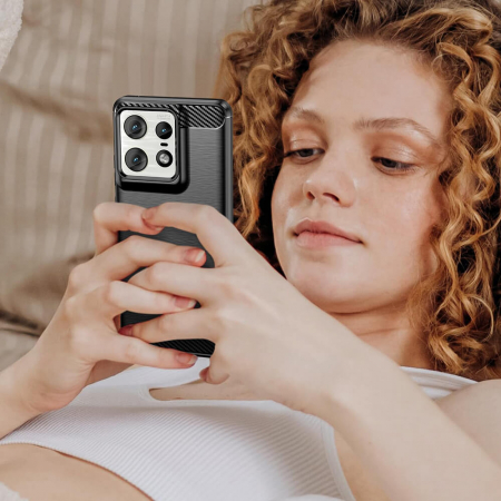 Husa Motorola Edge 50 Ultra Techsuit carbon silicone [3]