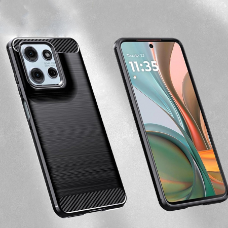 Husa Motorola Moto G15 / G15 Power Techsuit carbon silicone [3]