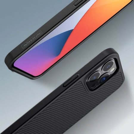 Husa Nillkin Synthetic Fiber Carbon iPhone 13 Pro Max Black [4]
