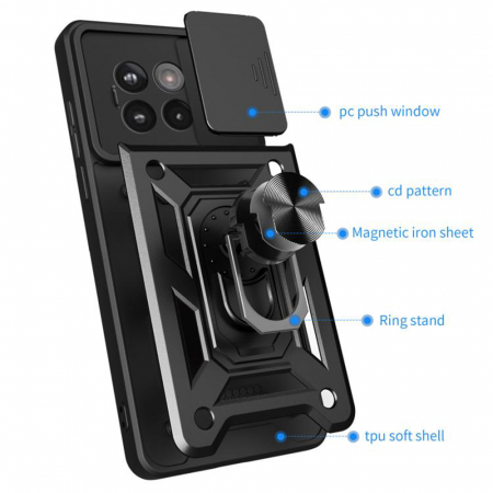 Husa OnePlus 13R Techsuit CamShield negru [1]