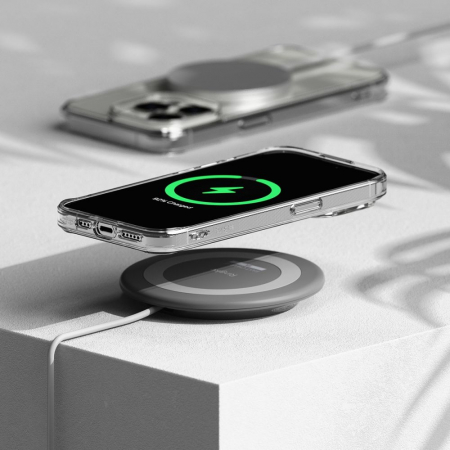 Husa Ringke Fusion IPhone 15 Pro transparent magsafe mata [3]