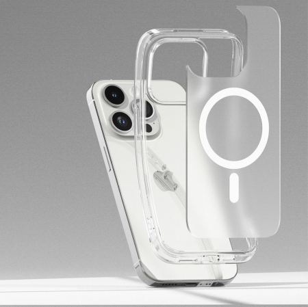 Husa Ringke Fusion IPhone 15 Pro transparent magsafe mata [5]