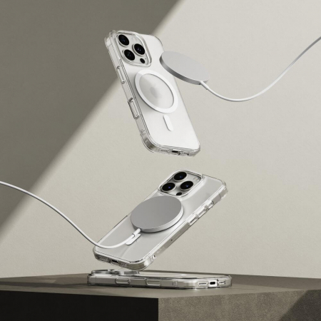 Husa Ringke Fusion IPhone 16 Pro magsafe mata transparent [2]