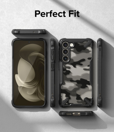 Husa Ringke fusion Samsung Galaxy S23 camo negru [4]