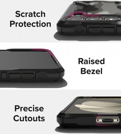 Husa Ringke fusion Samsung Galaxy S23 camo negru [6]