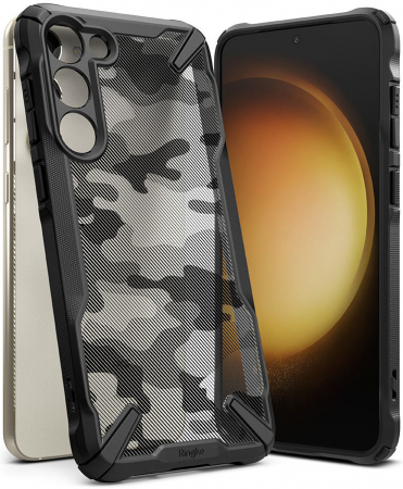 Husa Ringke fusion Samsung Galaxy S23 camo negru [1]